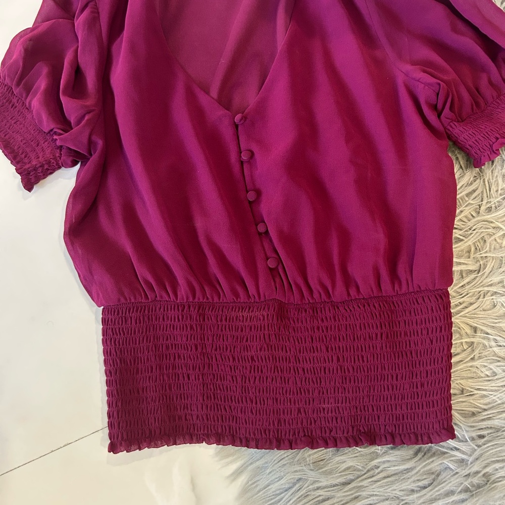Women's Elegant Purple Blouse